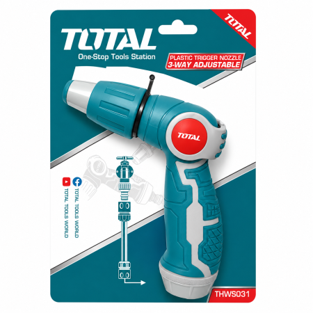 فوهة رش مياه TOTAL قابلة للتعديل – 3 أوضاع